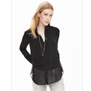Women’s Banana Republic Dot Chiffon Layered Blouse